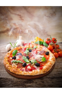 Холст "Половина пиццы" Ecoramka