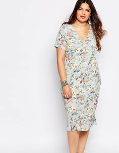 Чайное платье миди с принтом Alice & You - Мульти