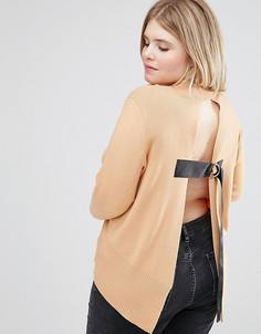 Джемпер с открытой спиной ASOS CURVE - Оранжевый