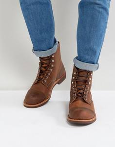 Кожаные ботинки медного цвета со шнуровкой Red Wing Iron Ranger - Коричневый