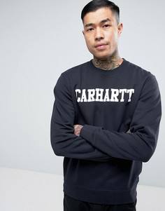 Свитшот классического кроя Carhartt WIP College - Темно-синий