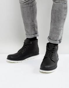 Черные кожаные ботинки Levis Jax - Черный