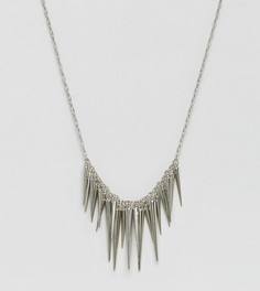 Ожерелье с шипами Reclaimed Vintage Inspired - Серебряный