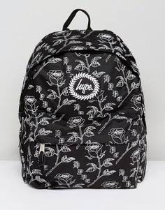 Черный рюкзак с цветочным принтом Hype - Черный