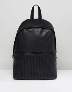 Черный кожаный рюкзак ASOS - Черный
