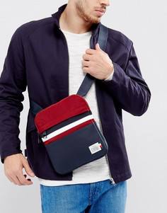 Темно-синяя сумка для авиапутешествий в полоску с логотипом Tommy Hilfiger - Темно-синий