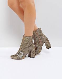 Жаккардовые ботильоны с отделкой ASOS ELANA - Мульти