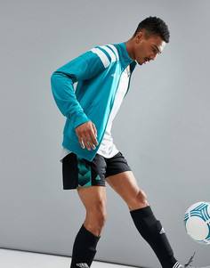 Зеленая спортивная куртка с принтом в стиле 90-х adidas Football Training AZ9710 - Зеленый