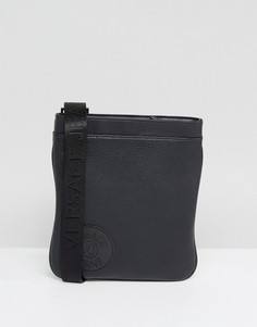 Черная сумка для авиапутешествий с логотипом Versace Jeans - Черный