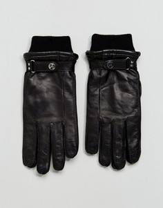 Черные кожаные перчатки PS by Paul Smith - Черный