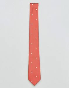 Коралловый галстук в горошек PS by Paul Smith - Оранжевый