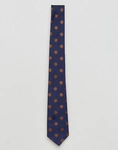 Темно-синий галстук с принтом звезд PS by Paul Smith - Темно-синий