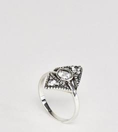 Серебряное кольцо с лунным камнем Rock N Rose - Серебряный