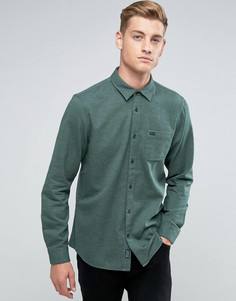 Зеленая фактурная фланелевая рубашка классического кроя Jack Wills Somerby - Зеленый
