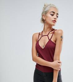 Топ с решетчатой отделкой ASOS PETITE - Мульти