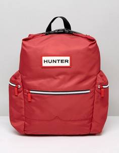 Красный нейлоновый рюкзак с большим логотипом Hunter - Красный