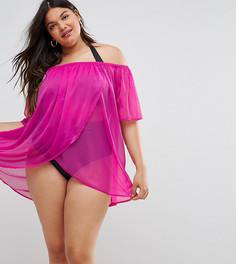 Пляжная накидка ASOS CURVE - Розовый