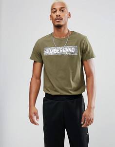 Зеленая футболка с логотипом Timberland - Зеленый