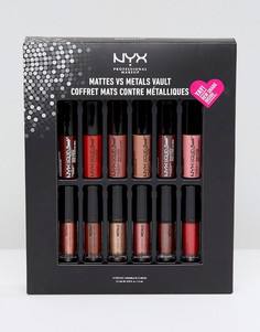 Набор помад для губ NYX Professional Make Up - Matte Vs Metals - Мульти