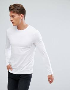 Белый лонгслив Burton Menswear - Белый