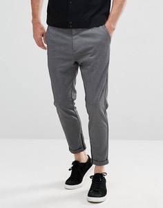 Строгие брюки с молниями у щиколоток Selected Homme - Серый