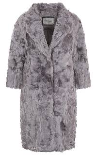 Пальто из меха козлика, утепленное синтепоном Virtuale Fur Collection