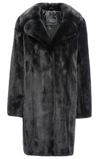 Пальто из аукционной норки KOPENHAGEN FUR с поясом Fellicci