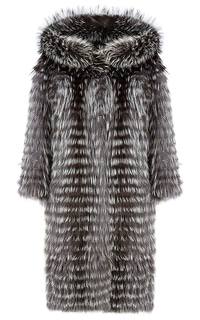Шуба из меха лисы на трикотажной основе Virtuale Fur Collection