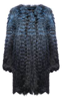 Жакет из меха лисы с отделкой натуральной кожей Virtuale Fur Collection