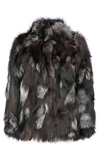 Жакет из меха серебристо-черной лисы Virtuale Fur Collection