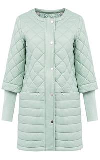 Мятная куртка на синтепоне с триктожными манжетами La Reine Blanche