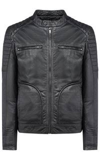 Мужская утепленная куртка из натуральной кожи Urban Fashion For Men