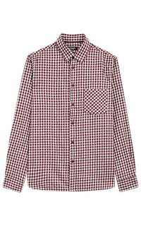 Хлопковая рубашка в клетку Al Franco