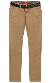 Мужские брюки с ремнем из экокожи S.Oliver Casual Man