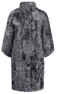 Пальто из меха козлика на синтепоне Virtuale Fur Collection