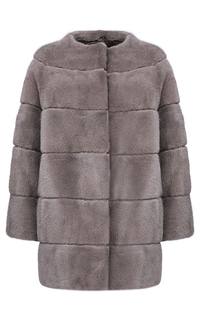 Жакет из аукционной норки KOPENHAGEN FUR с кожаной отделкой Fellicci