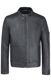 Мужская кожаная куртка на синтепоне Urban Fashion For Men