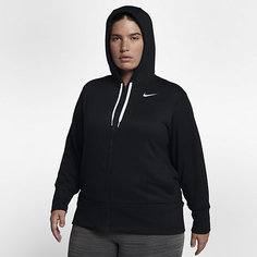 Женская худи для тренинга с молнией во всю длину Nike Dry (большие размеры)