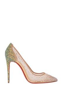 Туфли с кристаллами Follies Strass 100 Christian Louboutin