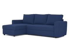 Угловой диван-кровать marble (myfurnish) синий 243x83x152 см.