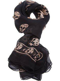 платок с узор в виде черепа Alexander McQueen