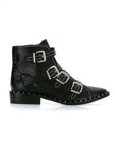 SCHUTZ S2007100070002U BLACK ??? Leather/Fur/Exotic Skins-&gt;Leather Schutz