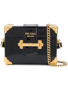 сумка через плечо на цепочке с логотипом Prada