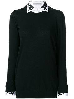 джемпер с вышивкой на воротнике  Ermanno Scervino