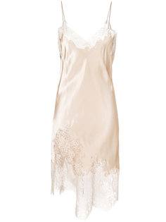 кружевное платье с фигурным краем  Ermanno Scervino