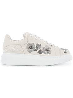 extended sole sneakers with floral pattern Alexander McQueen