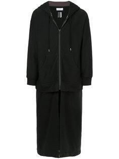 hooded longline jacket Facetasm