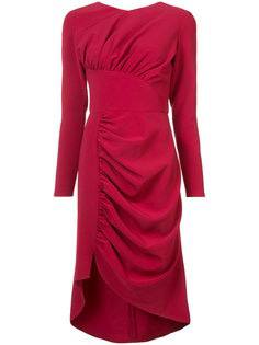 asymmetric rushed dress  Christian Siriano