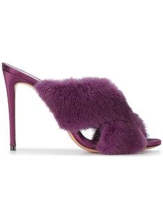 purr 105 mink fur mules Aquazzura