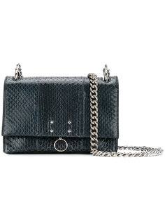 ring detail embossed shoulder bag Jil Sander